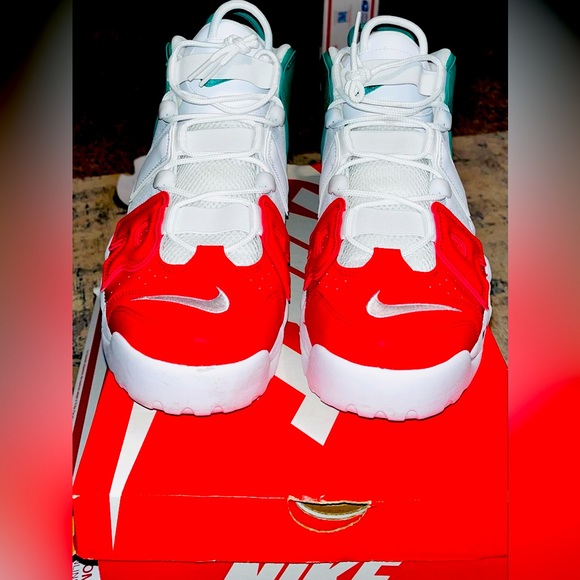 **SOLD** Nike Air More Uptempo 🇮🇹 (White/Red/Green), Men’s Size 14 - $290 - Picture 3 of 13